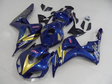 CBR 1000 RR 2006-2007 - Dunkel blau mit goldenen Streifen