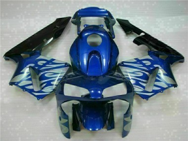 CBR 600 RR 2003-2004 - Blau mit silberner Flamme