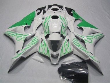 CBR 600 RR 2007-2008 - Weiß Grün Flamme
