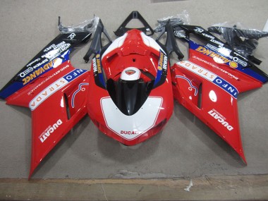 Ducati 1098 2007-2014 - Rot Weiß Info Strada