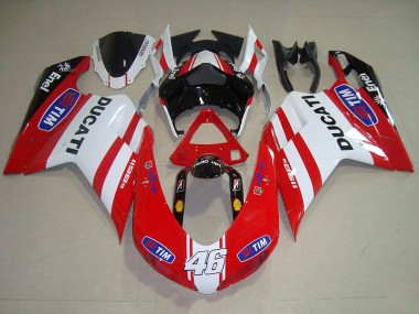 Ducati 1098 2007-2014 - Rot Weiß Tim 46