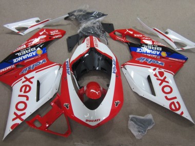 Ducati 1098 2007-2014 - Weiß Rot Xerox
