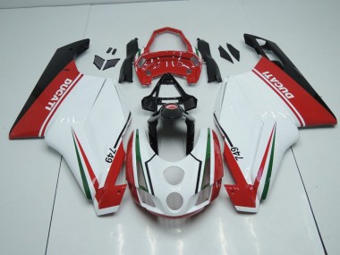 Ducati 749 999 2003-2004 - Weiß Rot mit Tail Open