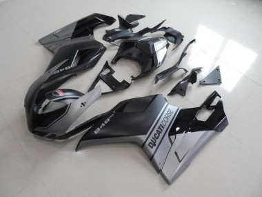 Ducati 848 1098 1198 2007-2014 - Matt Schwarzer Silber OEM Stil