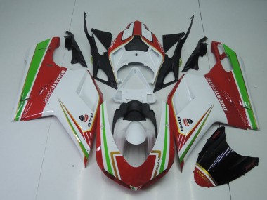 Ducati 848 1098 1198 2007-2014 - Rot Weiß Und Grün