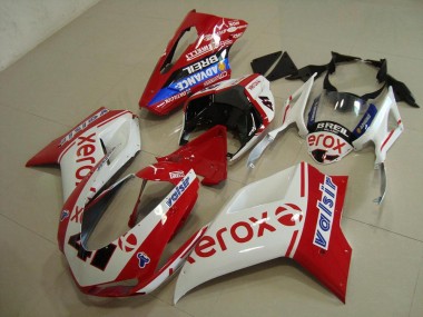 Ducati 848 1098 1198 2007-2014 - Weiß Rot Xerox