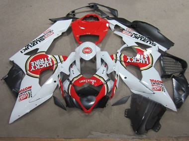 GSXR 1000 K5 2005-2006 - Weiß Lucky Strike Rot Motul