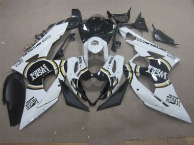 GSXR 1000 K5 2005-2006 - Weiß Lucky Strike Schwarz Motul