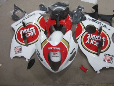GSXR 1300 Hayabusa 1996-2007 - Weiß Lucky Strike Motul