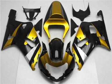 GSXR 600 / 750 K1 K2 K3 2001-2003 - Gold Schwarz