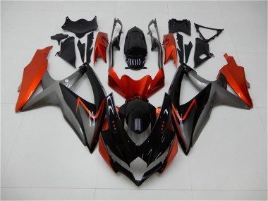 GSXR 600 / 750 K8 2008-2010 - Schwarz Orange Grau