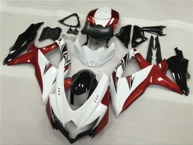 GSXR 600 / 750 K8 2008-2010 - Weiß Rot Schwarz