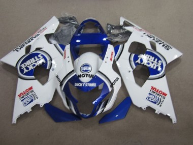 GSXR 600 K4 2004-2005 - Blau Weiß Lucky Strike Motul