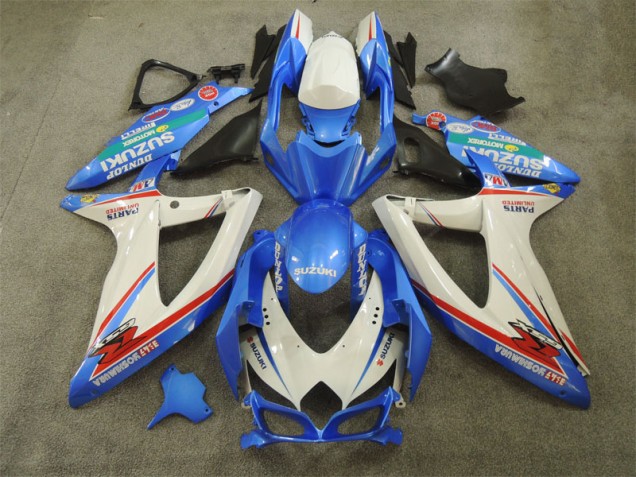 GSXR 600 K8 2008-2010 - Blau Weiß mit Aufklebern GSXR 600 K8 2008-2010 - Blau Weiß mit Aufklebern