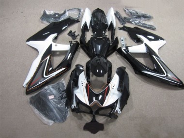 GSXR 600 K8 2008-2010 - Schwarz Weiß