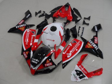 R1 2007-2008 - Rot Schwarz Aufkleber