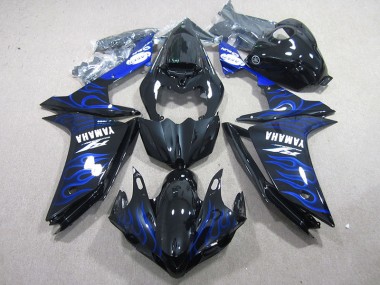 R1 2007-2008 - Schwarz mit Blaur Flamme