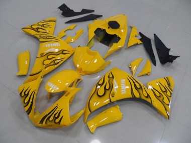R1 2009-2011 - Gelb Schwarz Flamme