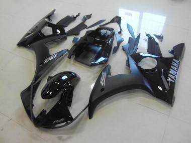 R6 2003-2005 - Matt Schwarz Glänzend Schwarz