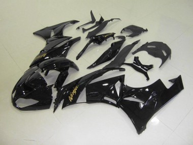 ZX6R 2009-2012 - Schwarz mit goldenem Aufkleber