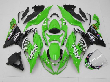 ZX6R 2013-2018 - Grün Schwarz 11