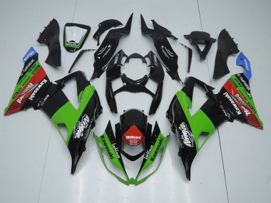 ZX6R 2013-2018 - Schwarz Grün Rot Motocard